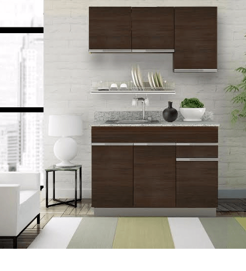 KITZCHO ชุดครัวสำเร็จรูป Zense 1.24M. Set.B ZER-C-FT-0B124-TK สีสัก