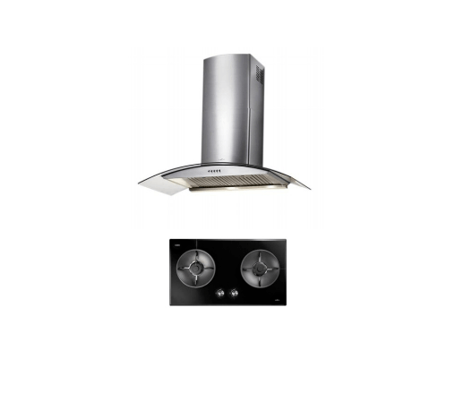 MEX ชุดเซ็ทเครื่องดูดควัน + เตาฝัง SET KV7118BFX90+V7812MHR คละสี