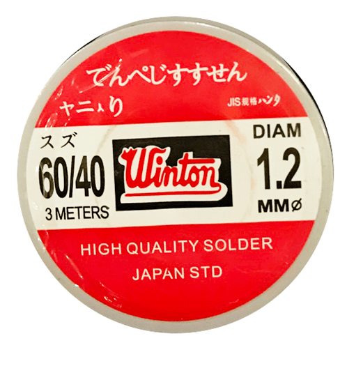WINTON ตะกั่วเส้นบัดกรี 60/40 X 3M เทา