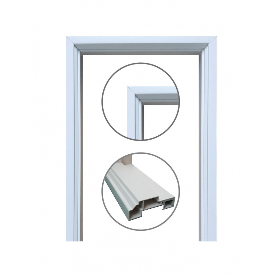 CHAMP วงกบประตู ขนาด 70x180 ซม. U-UPVC สีขาว
