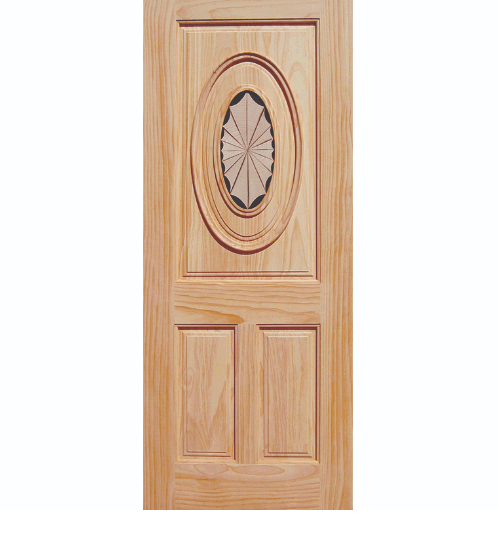 WINDOOR ประตูลวดลาย สนNz ขนาด 80x200 ซม. INLAY-01