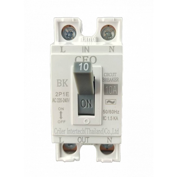 CEO เบรคเกอร์ 2P 10A รุ่น BK-10A สีดำ