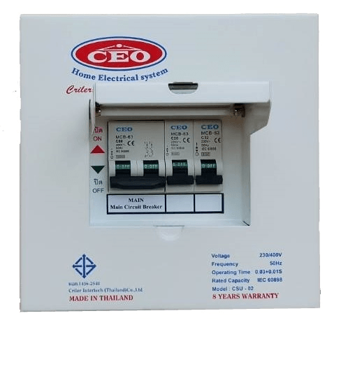 CEO ตู้คอนซูเมอร์สำเร็จรูป 2 ช่อง 63 A CEO