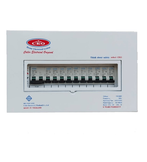 CEO ตู้คอนซูเมอร์สำเร็จ 10 ช่อง 63A