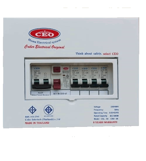 CEO เครื่องตัดไฟฟ้ารุ่น CSL 50A 4 ช่อง Csl 4w 50A