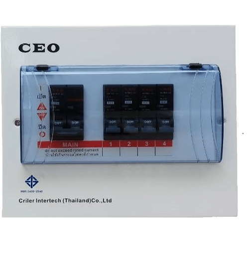 CEO ตู้สำเร็จรูปรุ่นอาเซียน(อเมริกา) 4 ช่อง 63A