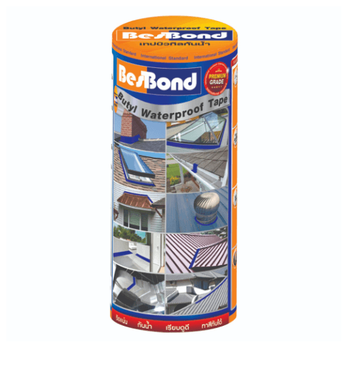 BESBOND เทปบิวทิลกันน้ำ ขนาด 30 CM x 3.5 M สีเทา