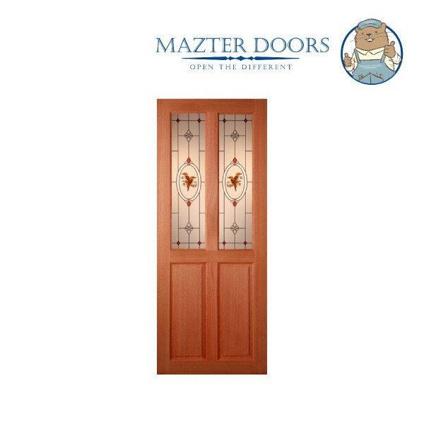ประตูไม้สยาแดงSS-02 2(80x200)cm.