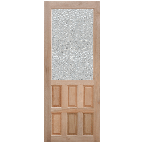 MAZTERDOORS ประตูกระจกไม้จาปาร์การ์ (กระจกใส) MD-04/2 90x200ซม.