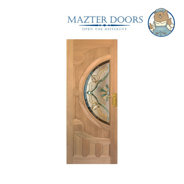 MAZTERDOOR ประตูไม้เรดเมอร์รันตี ขนาด 80x200 cm. Vanda-02
