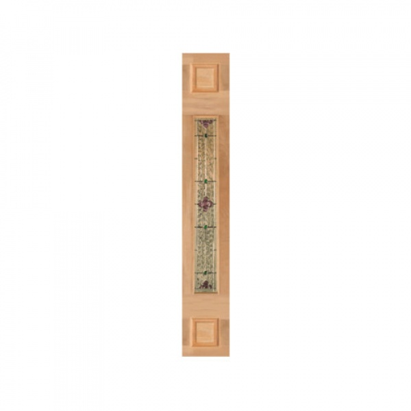ประตูกระจกสยาแดง JASMINE-04 upper-side ขนาด 40x270 cm.