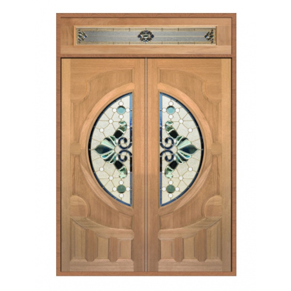 MAZTERDOOR ชุดประตูไม้เนื้อแข็ง ขนาด 200x240ซม. SET 2 Vanda-08