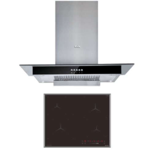 AXIA ชุดเซ็ทเครื่องดูดควัน T8-90 + ตาไฟฟ้าเซรามิก C-TOUCH 60 4Z