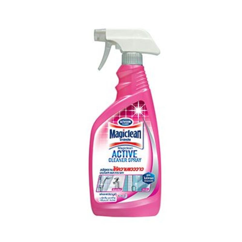 MagiClean น้ำยาทำความสะอาดห้องน้ำ ชนิดสเปรย์ กลิ่นแคทรียา 500 มล สีชมพู