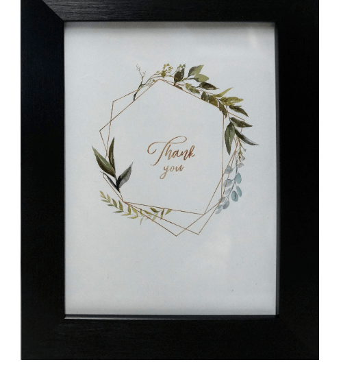 กรอบรูป ขนาด 6x8นิ้ว เมทัลลิค สีดำ