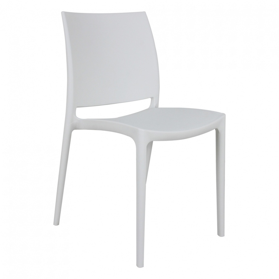 Pulito เก้าอี้พลาสติก ขนาด 53x45x82.5ซม. PP-686-W02 สีขาว