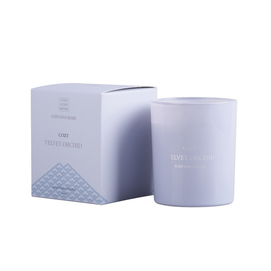 COZY เทียนหอม ขนาด 8.2x9.8 ซม. Velvet Orchid สีฟ้า