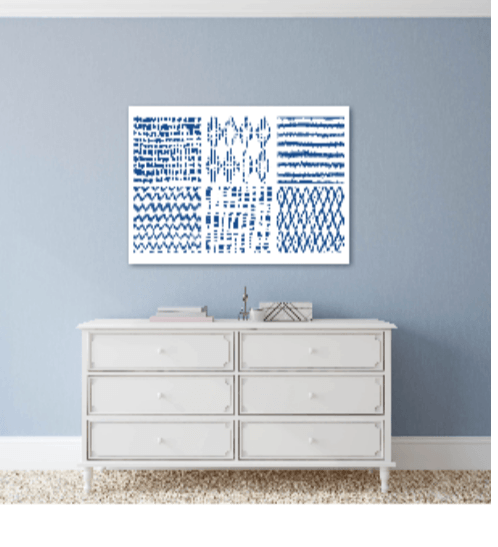 NICE รูปภาพพิมพ์ผ้าใบ Abstract ขนาด 70x50 ซม. (ก.xส.) C7050-25
