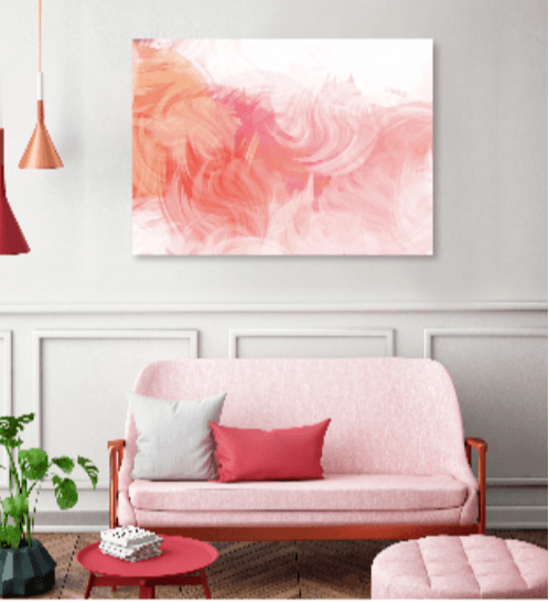 NICE รูปภาพพิมพ์ผ้าใบ Abstract ขนาด 70x50 ซม. (ก.xส.) C7050-24