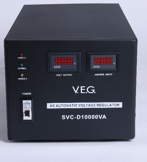 V.E.G เครื่องรักษาระดับแรงดันไฟฟ้า AVR SVC-D10000VA สีดำ