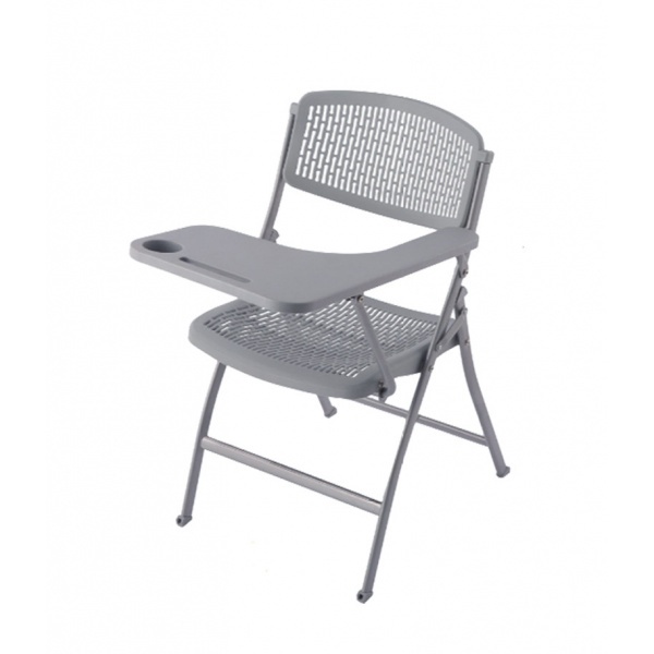 Delicato เก้าอี้พลาสติกพับได้ ขนาด 47.5×58×85ซม. 9022 สีเทา