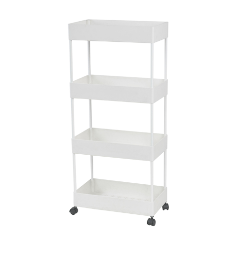 Delicato รถเข็น 4 ชั้น WALLY ขนาด 22x40x90ซม. WL02 สีขาว
