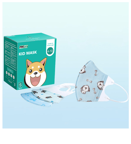 PROTX หน้ากากผ้ากันฝุ่นละออง สำหรับเด็ก รุ่น CM02 BL คละลายการ์ตูน (30ชิ้น/กล่อง)