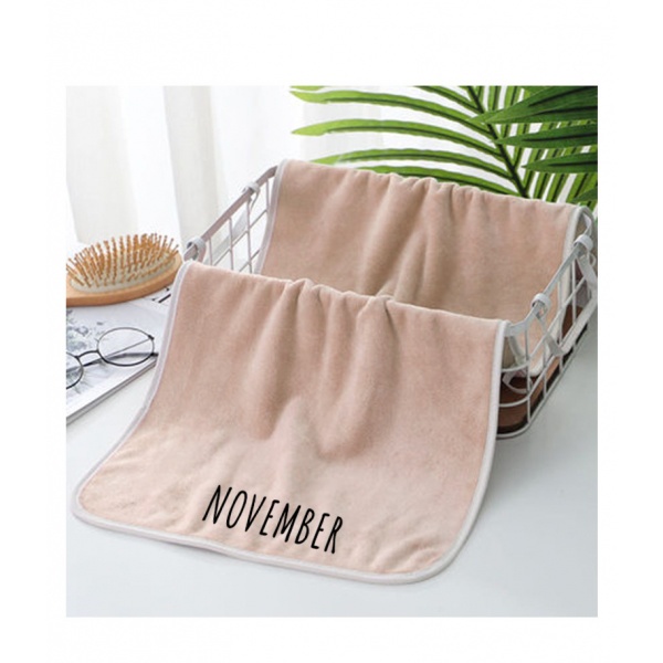 COZY ผ้าเช็ดหน้า ขนาด 35×75×0.4ซม. สีน้ำตาลอ่อน LY03