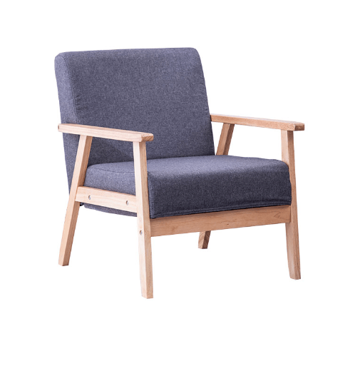 Divano โซฟาผ้า 1ที่นั่ง 65X65X71CM. MH007 สีเทา