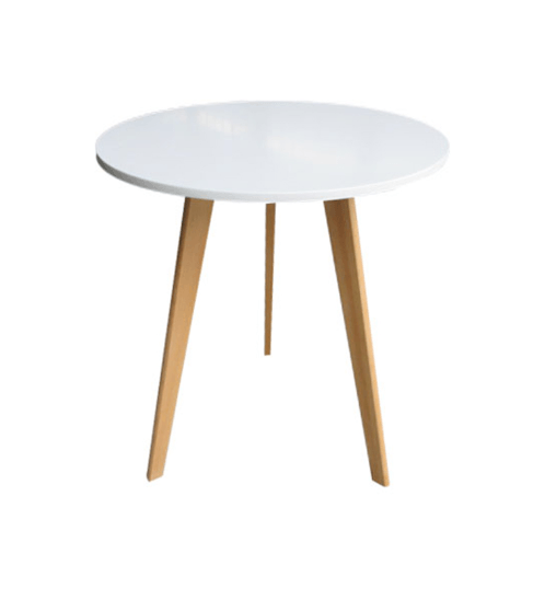Pulito โต๊ะกาแฟ ขนาด 60×60×75cm SQ001 สีขาว