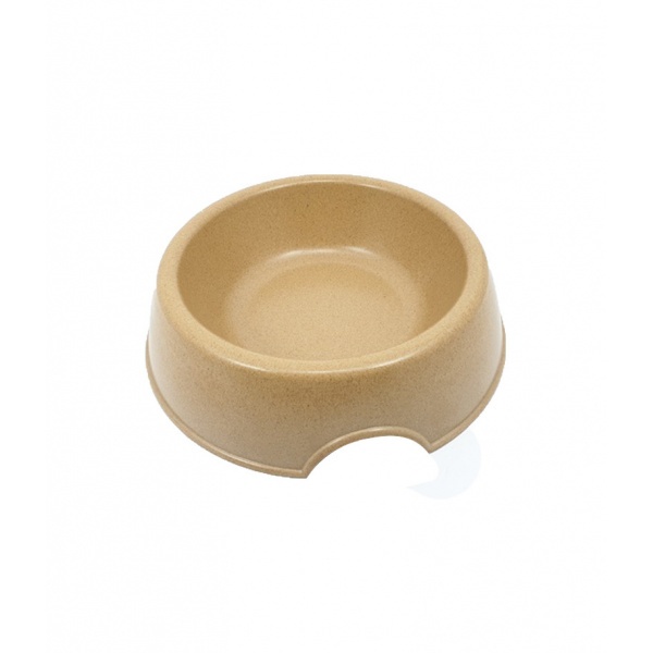 ชามพลาสติก รุ่น BP003L ไซส์ L ขนาด 23×28.3×7ซม.สีน้ำตาล DUDUPETS