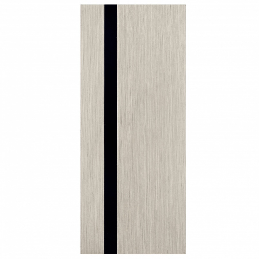 Wellingtan ประตู WPC บานทึบ 80x200ซม. Gray Oak & Black (ไม่เจาะ) WPC-02