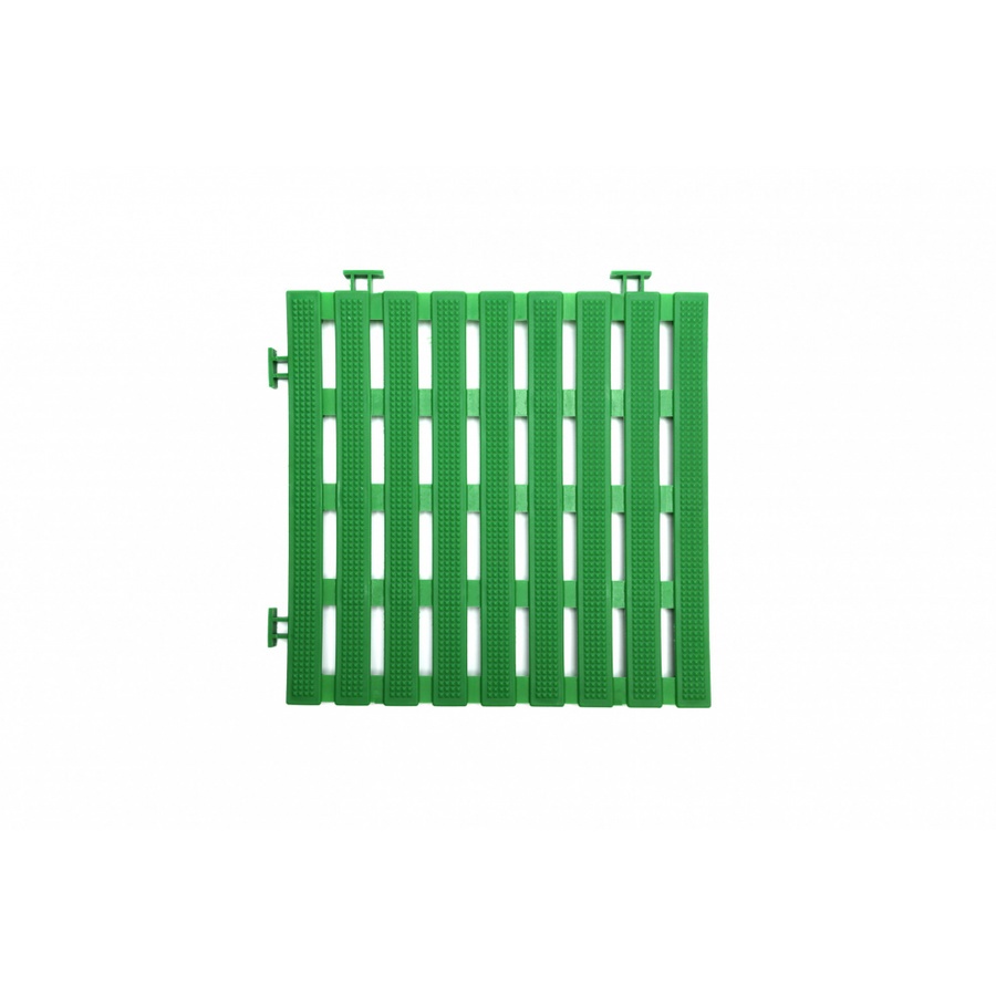 Primo แผ่นกันลื่นPVCลายเส้น (4ชิ้น/แพ๊ค) รุ่น Flat BYF002-GN  ขนาด 30×30 ซม. สีเขียว