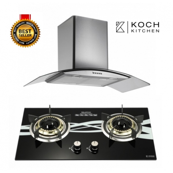 Koch Kitchen ชุดเซ็ทเครื่องดูดควัน +เตาแก๊ส COQUINA1+ Fuerte KH-01