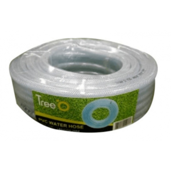 Tree O สายยางม้วน PVC ใยแก้ว ขนาด 5/8นิ้ว ยาว 20M WP-16-23 สีขาว
