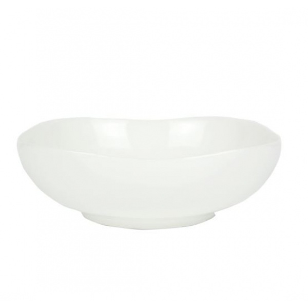 ADAMAS จานผลไม้เซรามิก 8 นิ้ว FA006 สีขาว