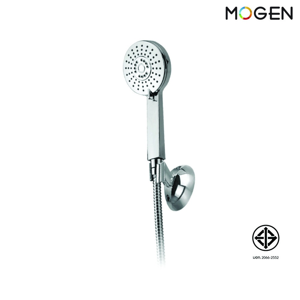 MOGEN ฝักบัวอาบน้ำแบบอัดอากาศ โครมเมี่ยม หัวฝักบัว 3 ฟังก์ชั่น พร้อมสายฝักบัว รุ่น SP165 ขนาด สีโครเมี่ยม
