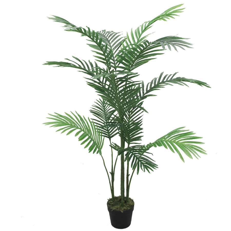 Tree O ต้นปาล์มประดิษฐ์ สูง135ซม. 13LVS พร้อมกระถาง JWS3000 สีเขียว