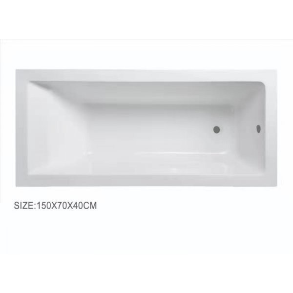 VERNO อ่างอาบน้ำพร้อมสะดือ ขนาด 150X70X40 cm. รุ่น Java 1036  ขนาด  สีขาว
