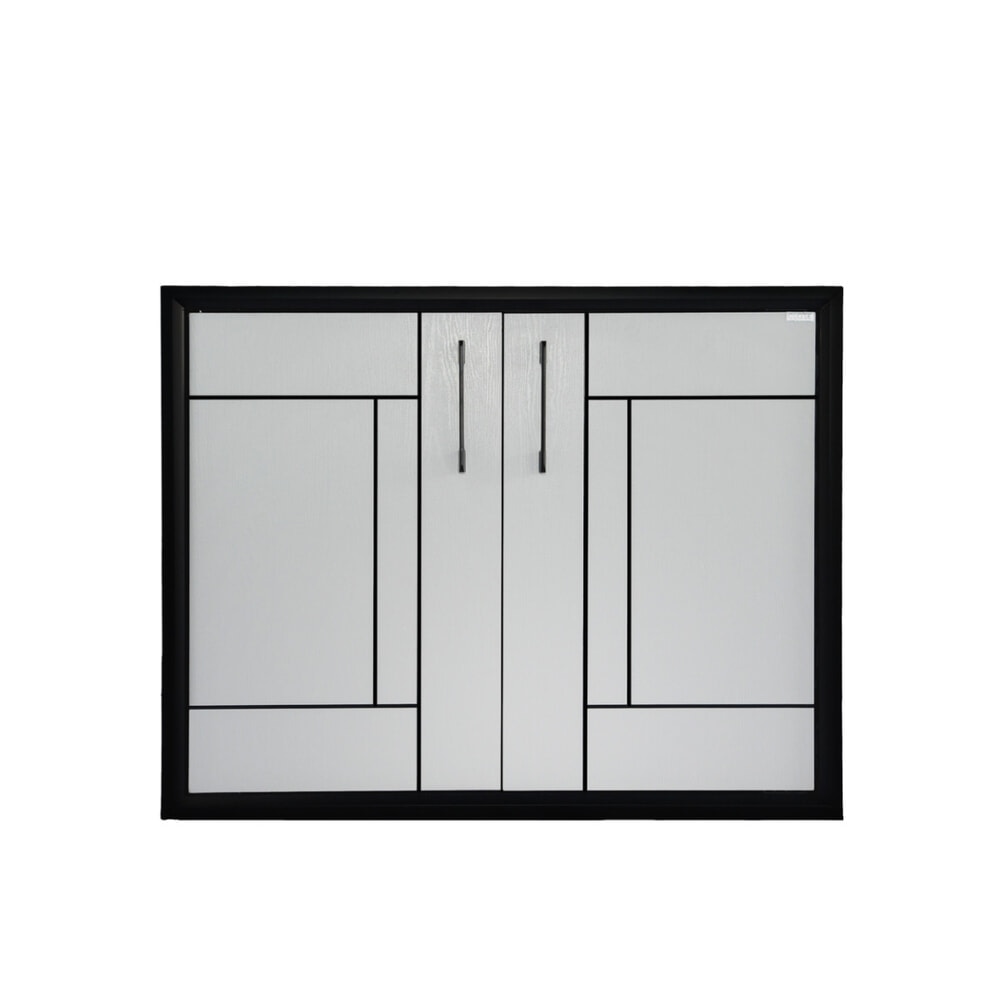 CLOSE บานซิงค์คู่ UPVC LABARIS ขนาด 84x64 ซม. สีเทา