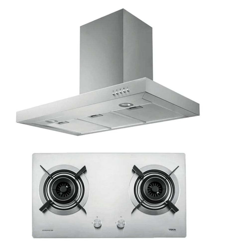 TEKA ชุดเซ็ทเครื่องดูดควัน LDH 90+เตาแก๊สหน้าสเตนเลส S 72 2G