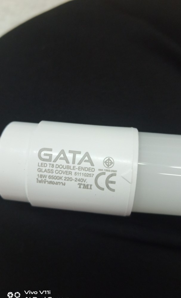 GATA หลอดไฟนีออน LED T8 18W (Plastic) แสงเดย์ไลท์