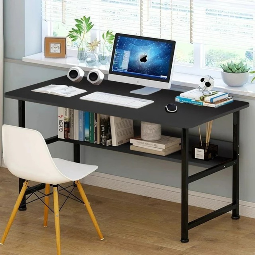 SMITH โต๊ะทำงาน รุ่น HD002 ขนาด 48x120x73ซม. สีดำ
