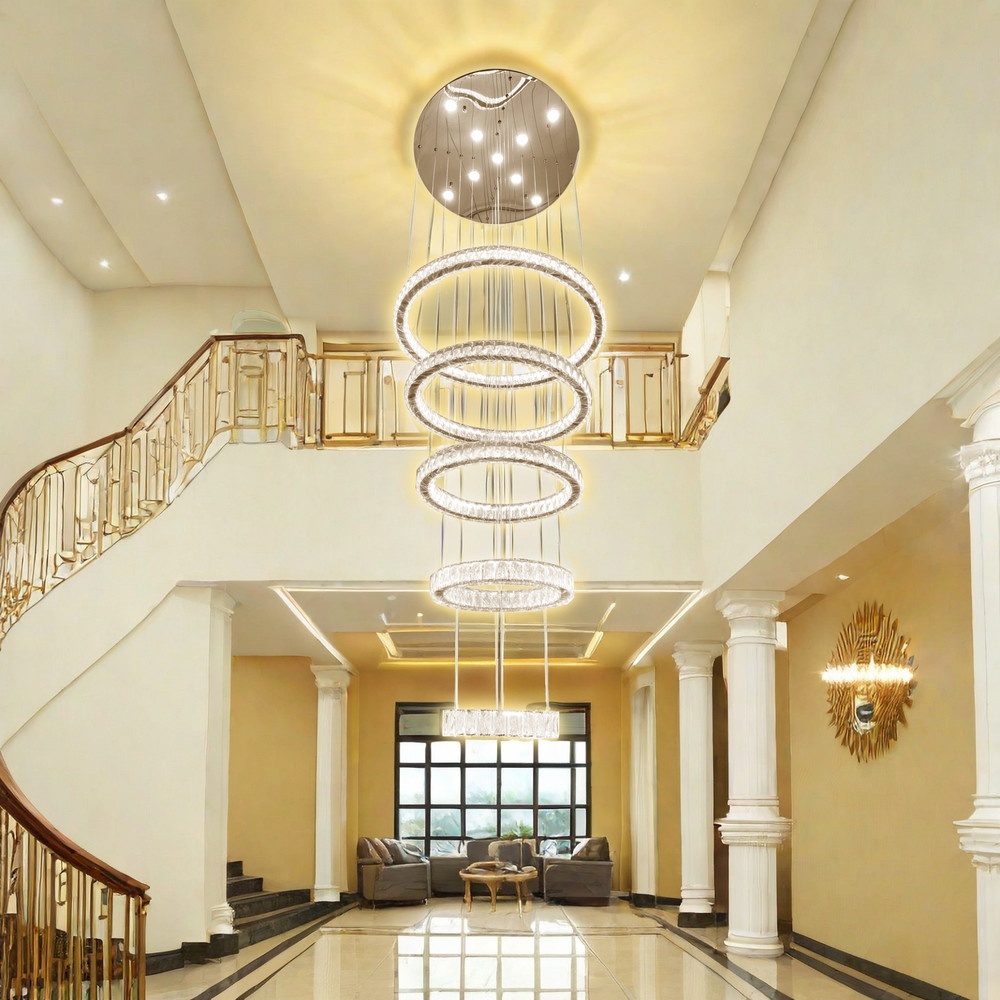 EILON ไฟแขวนเพดานโมเดิร์น 320W รุ่น BCD2091/750 สีโครเมียม