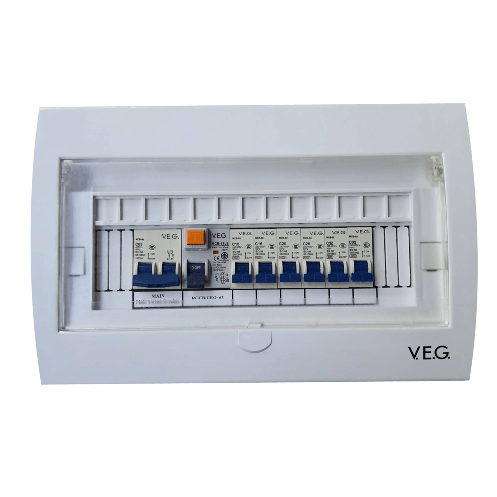 V.E.G ตู้คอนซูเมอร์ 6ช่อง 63A กันดูด