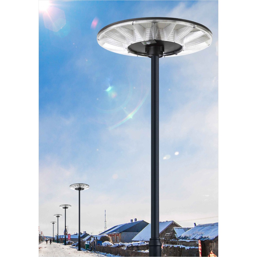 EILON โคมไฟสนาม UFO โซลาร์เซลล์ พร้อมรีโมท 800W รุ่น ETYD-XHD61-800W แสงคูลไวท์ (เฉพาะตัวโคม)