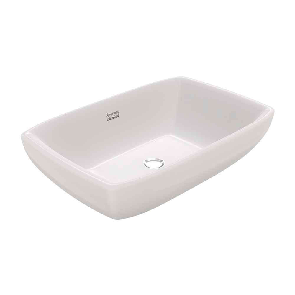 American Standard อ่างล้างหน้าวางบนเคาน์เตอร์ก๊อกบนอ่าง รุ่น milano WP-F650-WT
