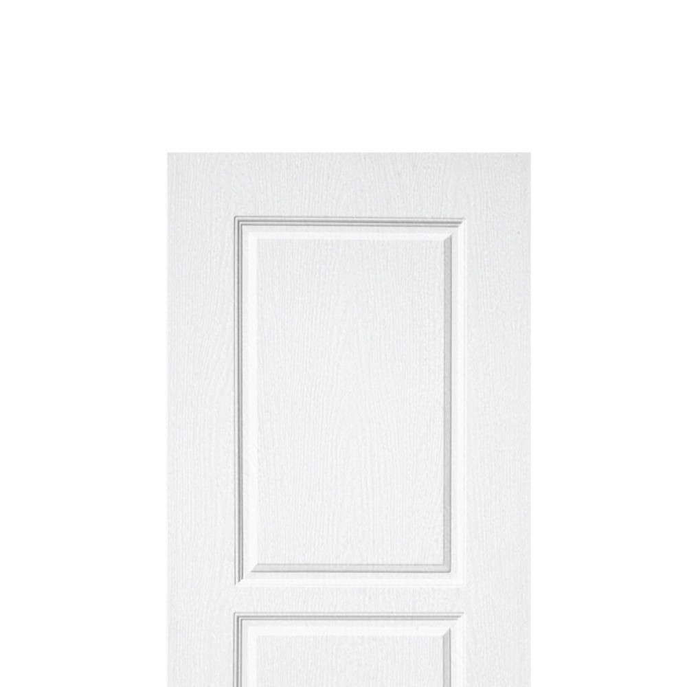 WELLINGTAN ประตูยูพีวีซีบานทึบ 3ลูกฟัก REVO WNR002 80x200ซม. สีขาว (เจาะรูลูกบิด)