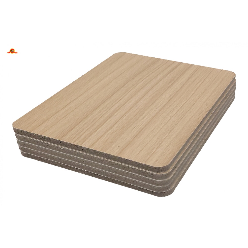 GREAT WOOD แผ่นลามิเนตปิดผิว HPL สีไม้โอ๊ค รุ่นSD9026-221 ขนาด122*280*0.8 ซม.