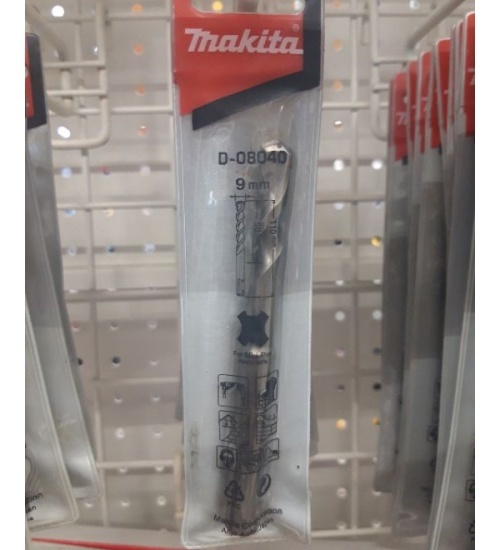 ดอกสว่านเจาะปูน โรตารี่ SDS-PLUS 9x110mm. D-08040 Makita